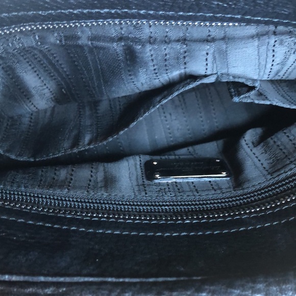 Salvatore Ferragamo Black Pebbled Leather Sofia Bag Silver tone hardware - Picture 13 of 16